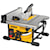 Profile of Compact Jobsite table saw.